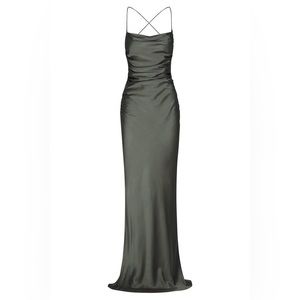 Shona Joy Dark Green Maxi Dress